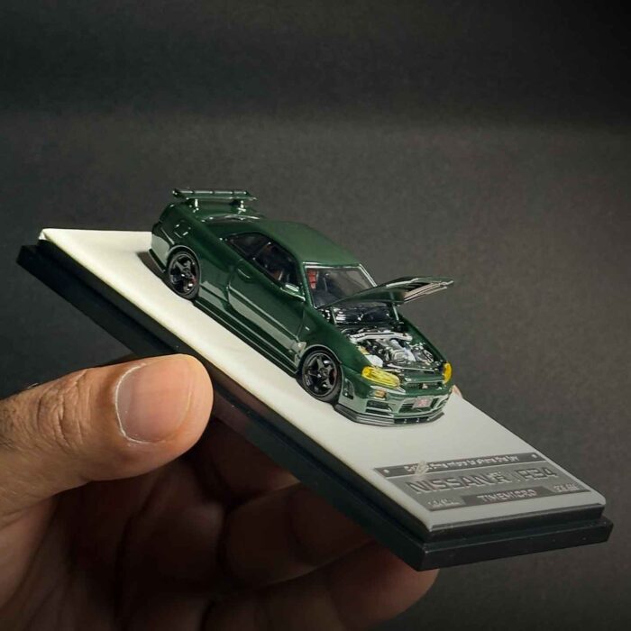 Time Micro 1:64 Nissan Skyline GT-R R34 Dark Green