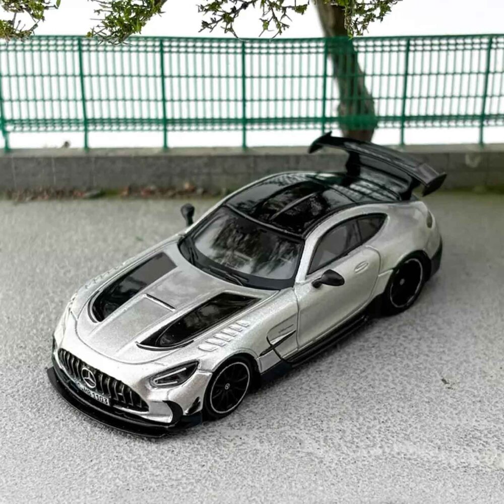 Silver AMG GT scale model car India