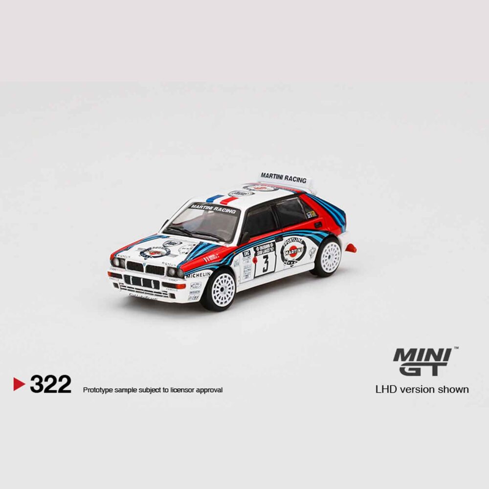 1:64 scale Lancia Delta HF Integrale Evoluzione diecast rally car model