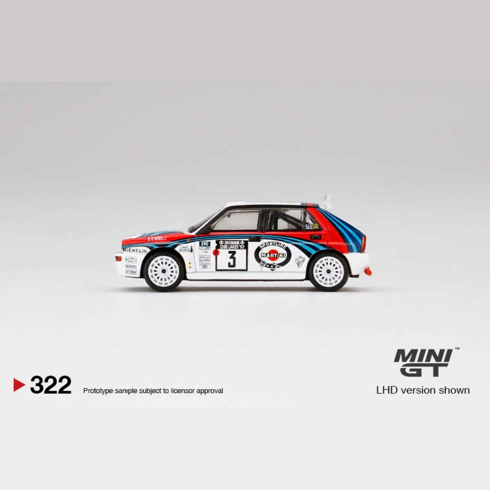 1:64 scale Lancia Delta HF Integrale Evoluzione diecast rally car model