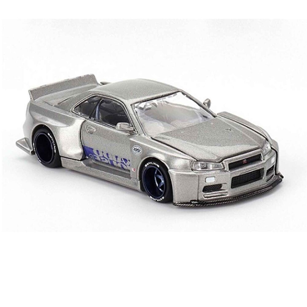 Kaido House 1:64 Nissan GT-R R34 diecast model with widebody kit