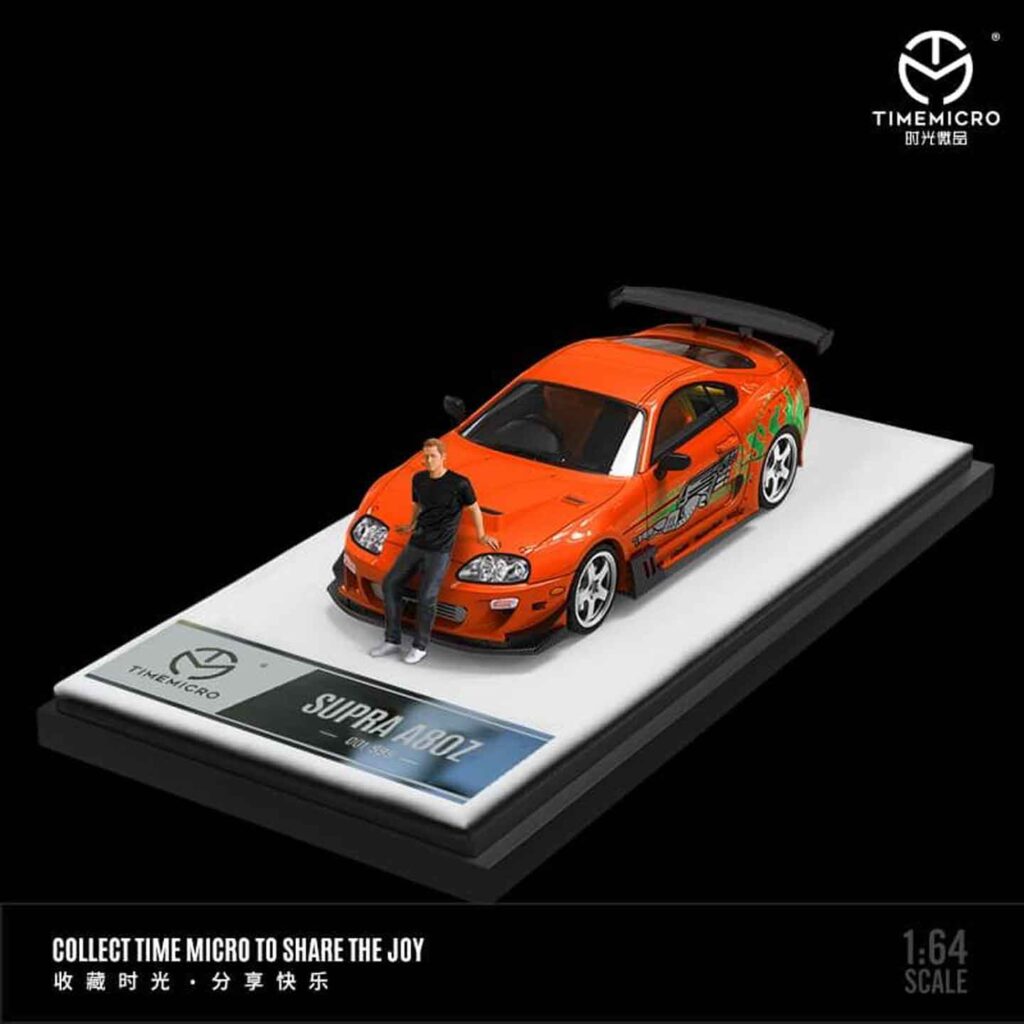 【1/64】 Toyota Supra (JZA80) RS★R Toyota Supra A80Z Red DX 1:64 Time Micro diecast scale model