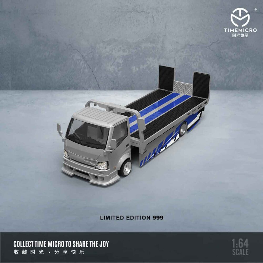 Time Micro 1:64 H300 flatbed trailer with Nissan GT-R R35 diecast set
