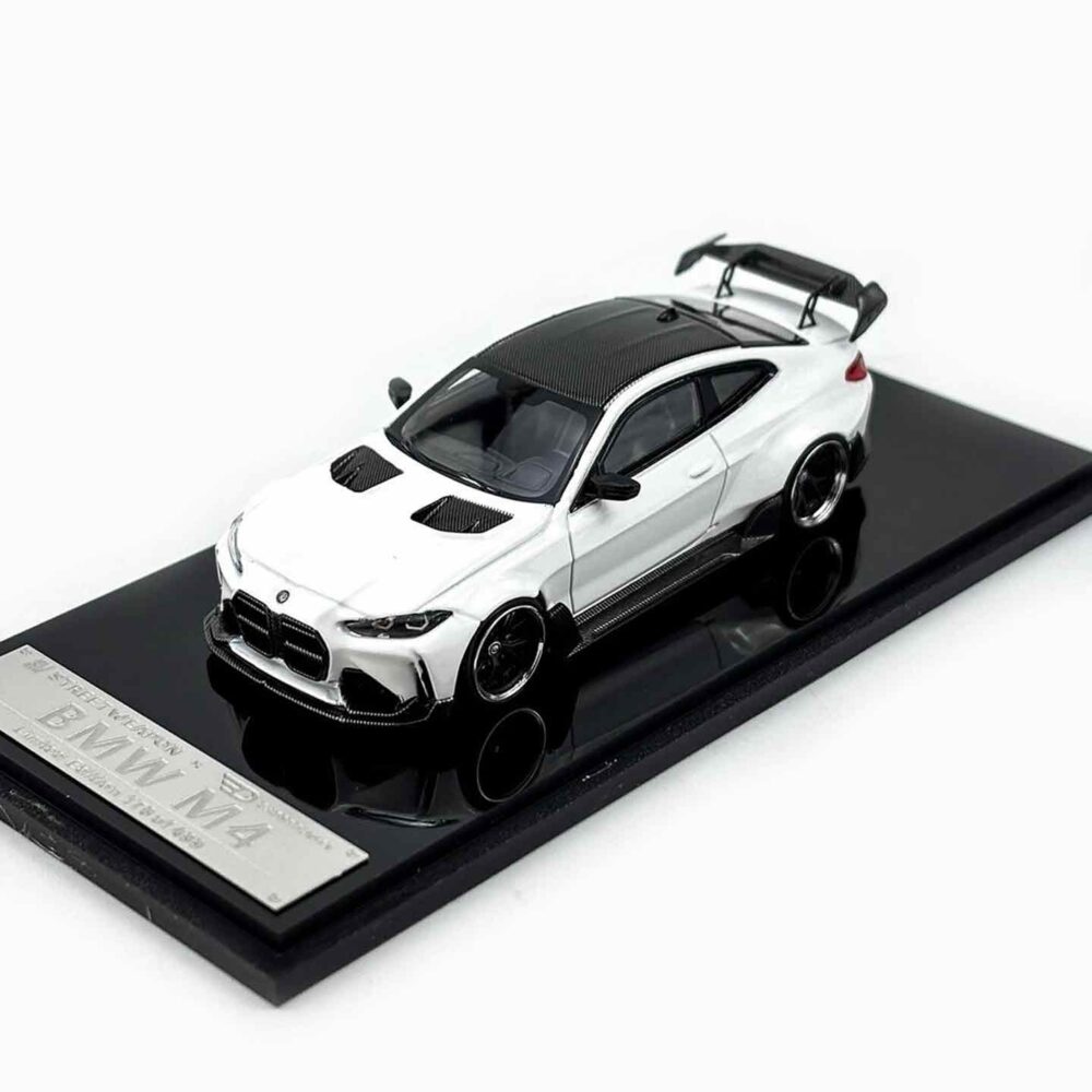 StreetWeapon 1:64 BMW M4 G82 with ADRO body kit in white