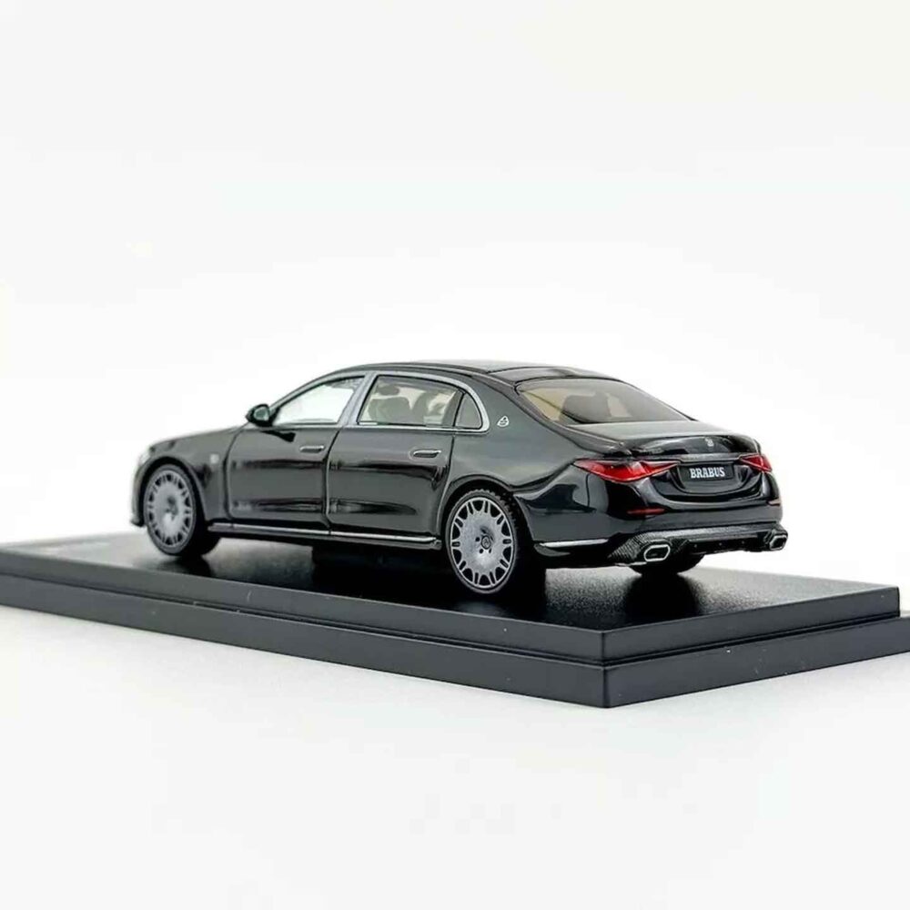 ARBox 1:64 Brabus S850 Maybach black diecast luxury sedan model with chrome detailing