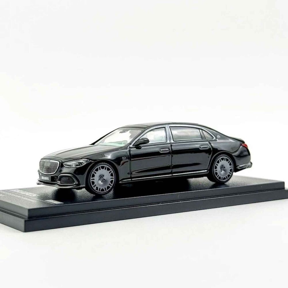 ARBox 1:64 Brabus S850 Maybach black diecast luxury sedan model with chrome detailing