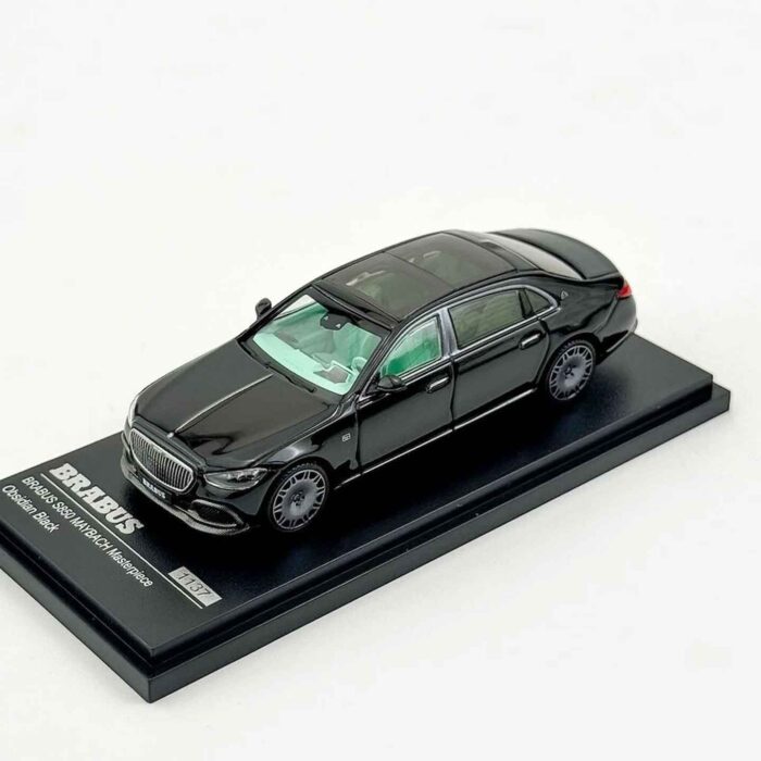 ARBox 1:64 Brabus S850 Maybach black diecast luxury sedan model with chrome detailing