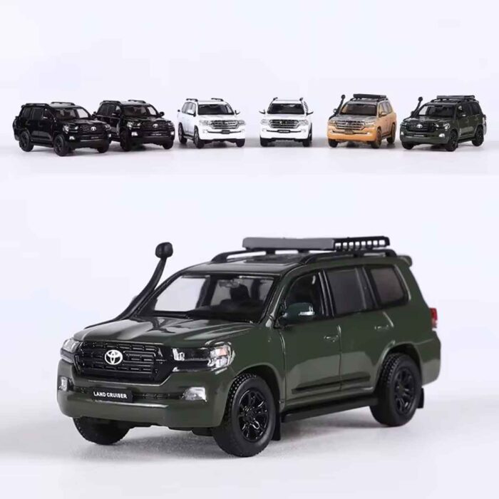 GCD 1:64 Toyota Land Cruiser LC200 Custom LHD white diecast SUV model