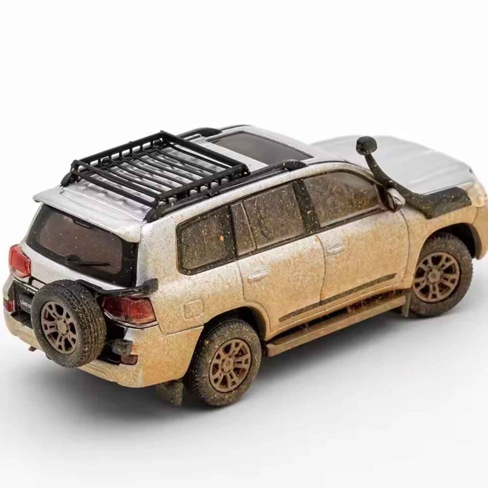 GCD 1:64 Toyota Land Cruiser LC200 Custom LHD white diecast SUV model