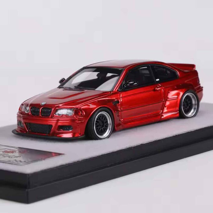 QIDIAN 1:64 M3 CSL E46 Coupe gray resin diecast sports model car