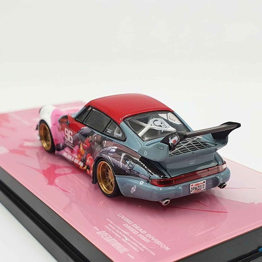 RWB 1:64 Porsche 964 Akiba Racing #96 diecast model car