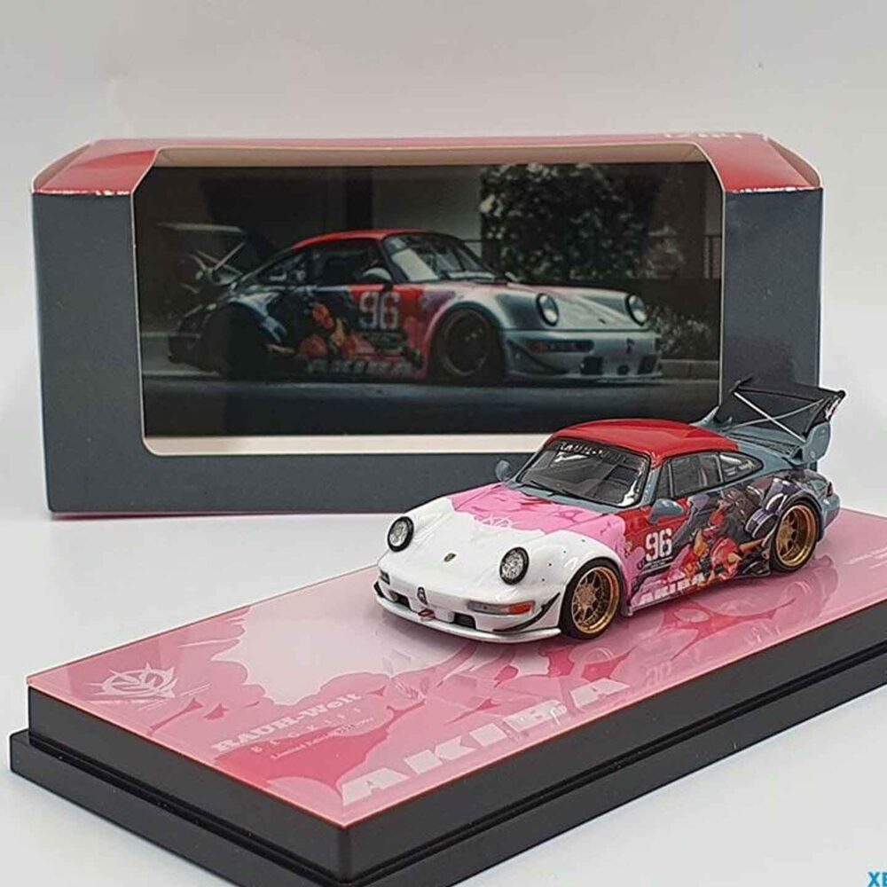 RWB 1:64 Porsche 964 Akiba Racing #96 diecast model car