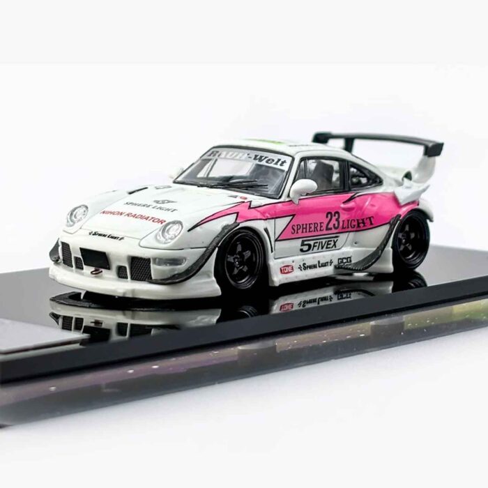 Street Weapon 1:64 RWB 993 diecast model in Luminous Dragon livery with widebody design
