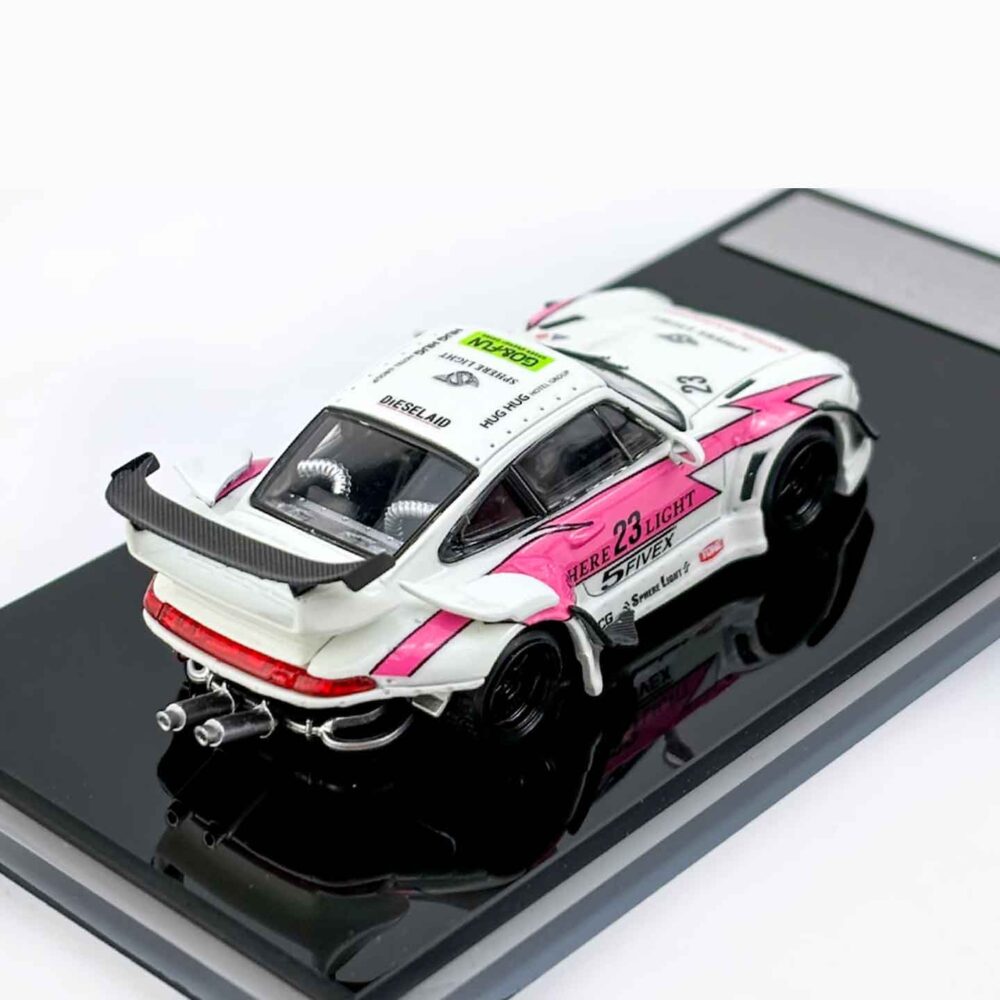 Street Weapon 1:64 RWB 993 diecast model in Luminous Dragon livery with widebody design