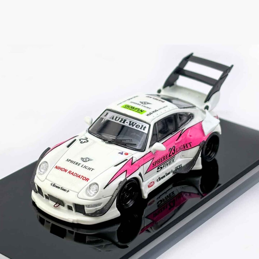 Street Weapon 1:64 RWB 993 diecast model in Luminous Dragon livery with widebody design
