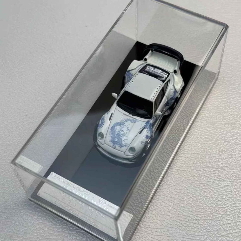 Street Weapon 1:64 RWB 993 diecast model in Luminous Dragon livery with widebody design