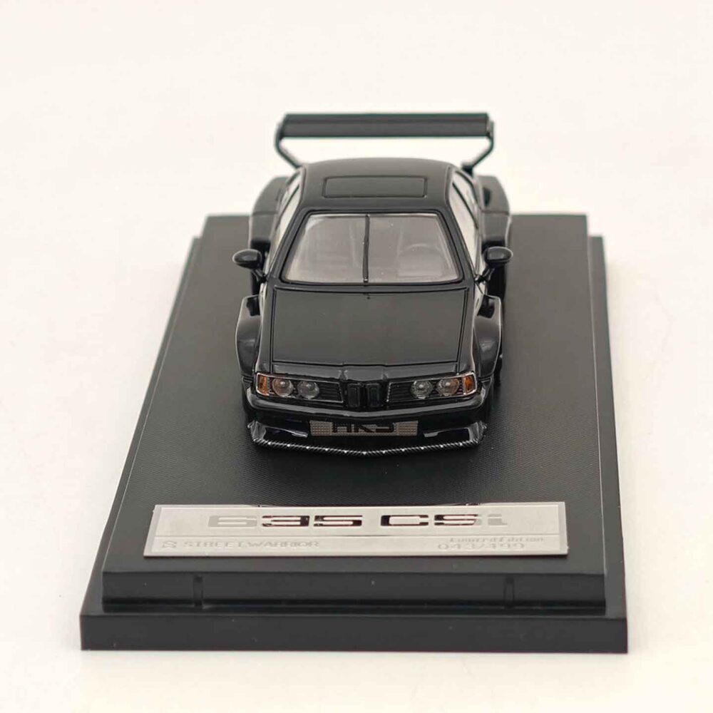 SW 1:64 BMW E24 635CSi Sharknose Black Limited Edition Diecast Car