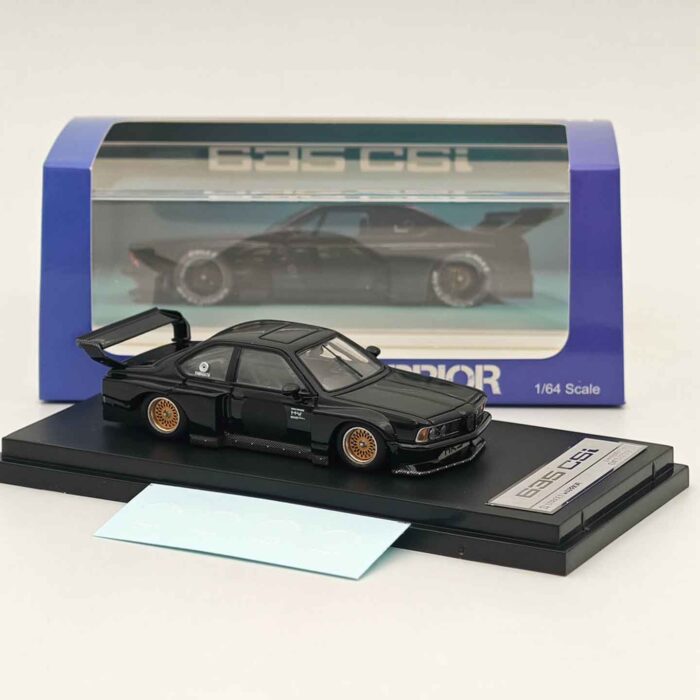 SW 1:64 BMW E24 635CSi Sharknose Black Limited Edition Diecast Car