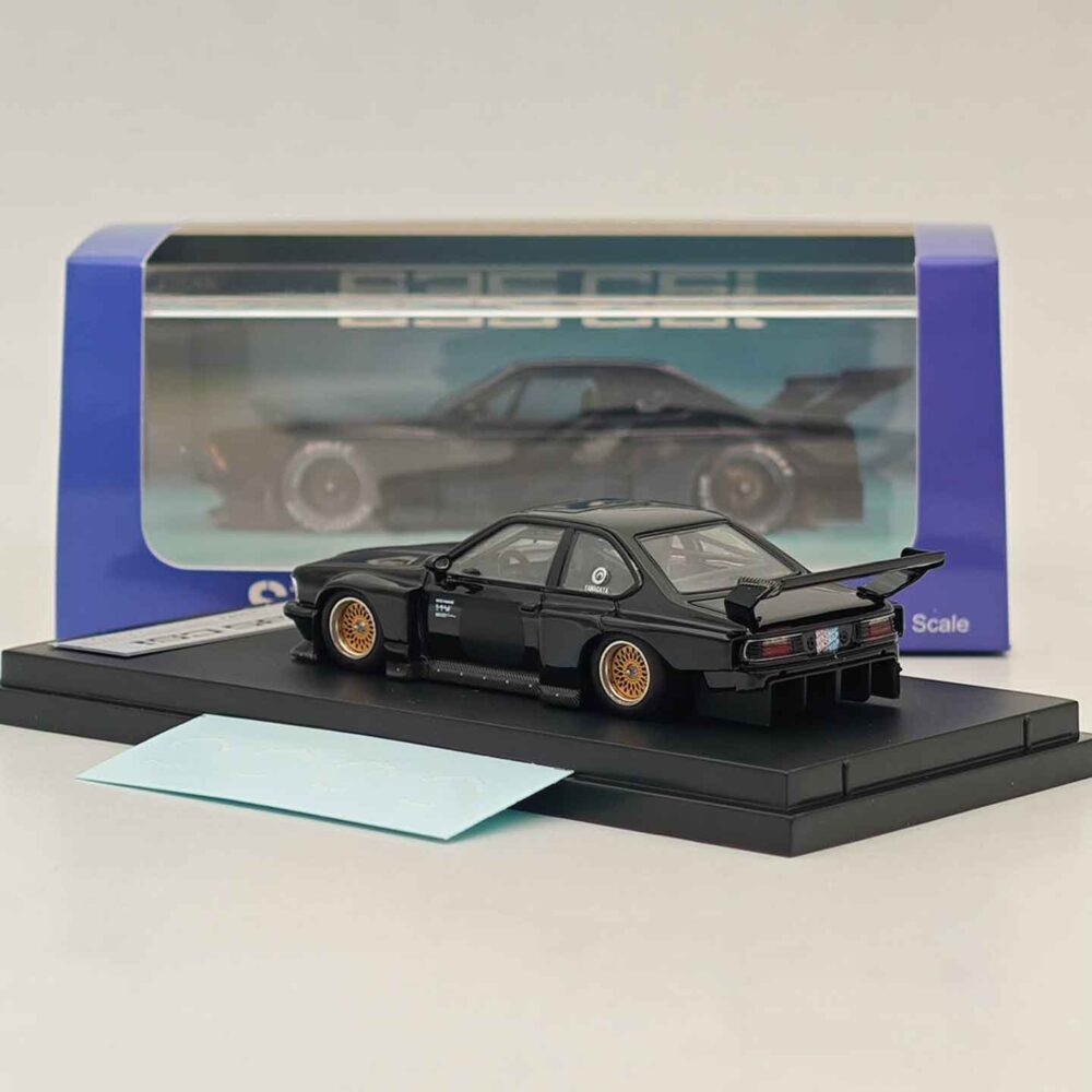 SW 1:64 BMW E24 635CSi Sharknose Black Limited Edition Diecast Car