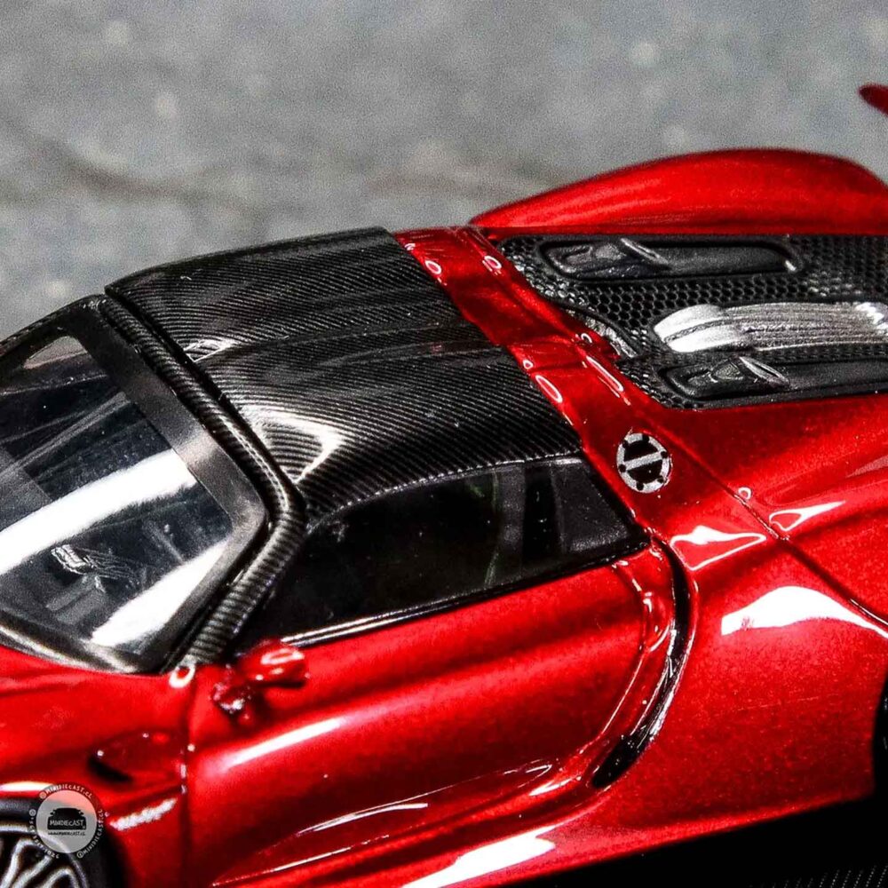 Time Micro 1:64 Porsche 918 Spyder Metal Red diecast car model