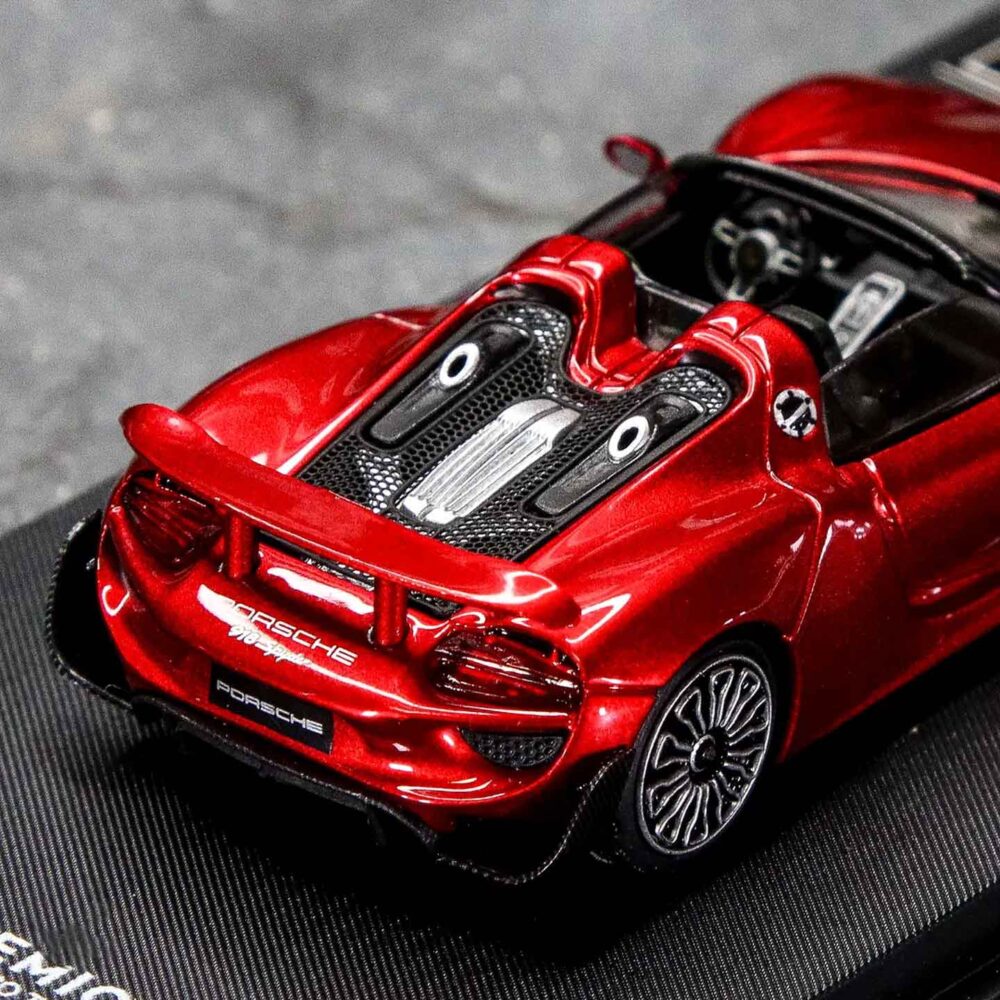 Time Micro 1:64 Porsche 918 Spyder Metal Red diecast car model