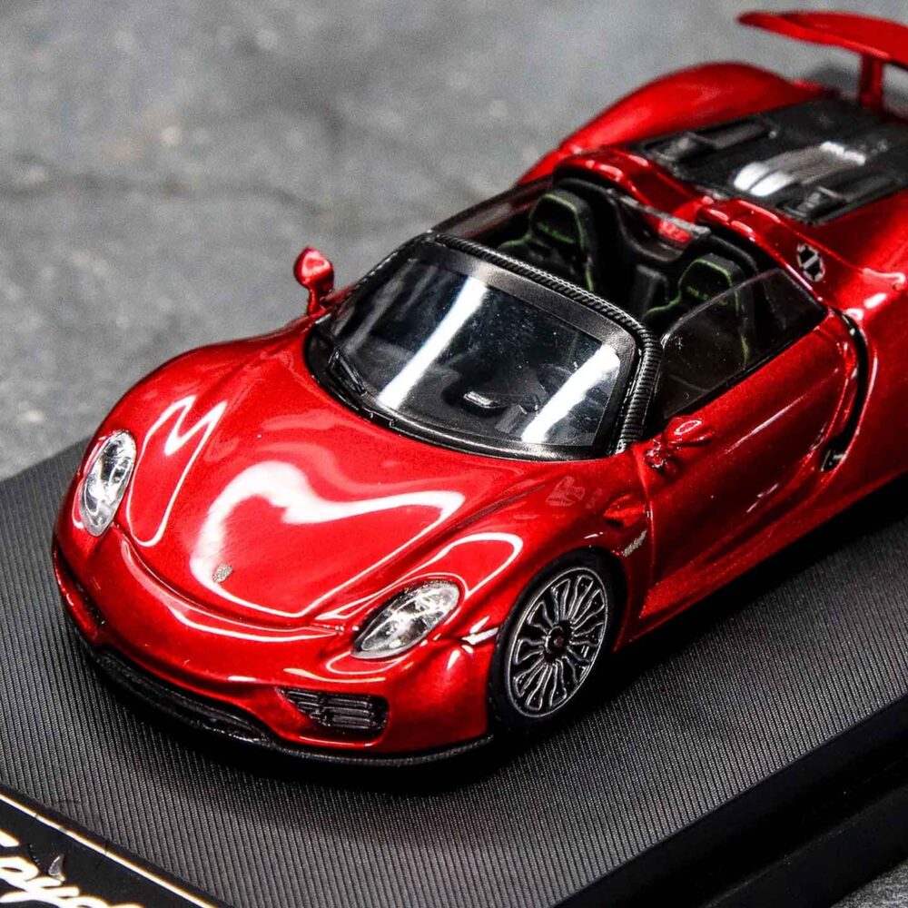 Time Micro 1:64 Porsche 918 Spyder Metal Red diecast car model
