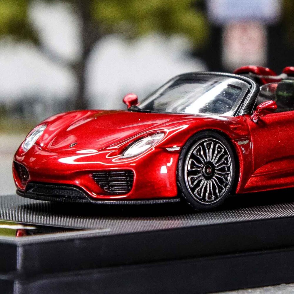 Time Micro 1:64 Porsche 918 Spyder Metal Red diecast car model