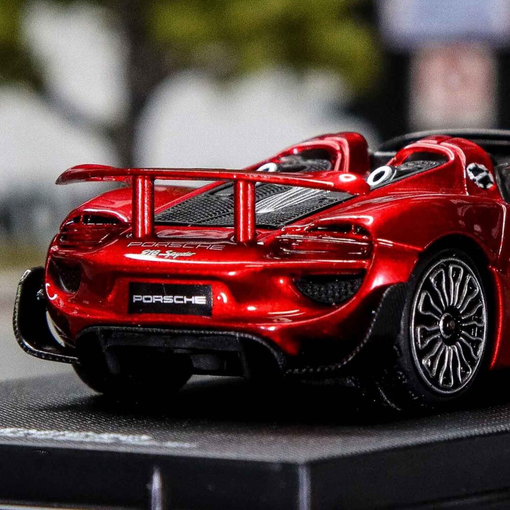 Time Micro 1:64 Porsche 918 Spyder Metal Red diecast car model