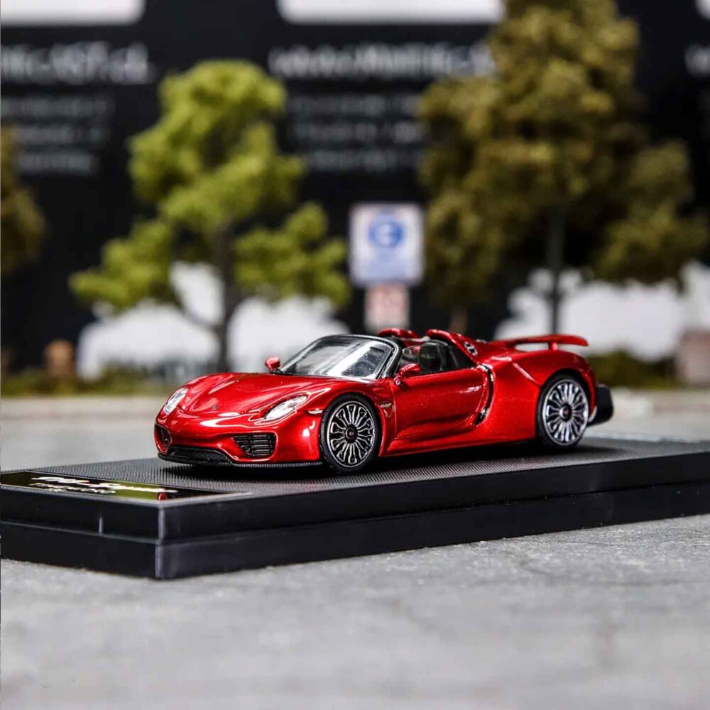 Time Micro 1:64 Porsche 918 Spyder Metal Red diecast car model