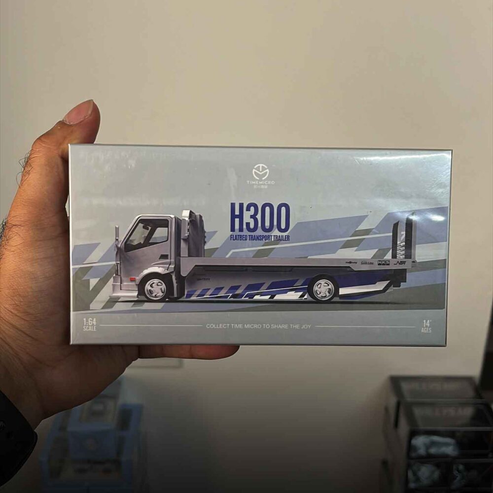 Timemicro 1:64 H300 Flatbed Trailer diecast car hauler model