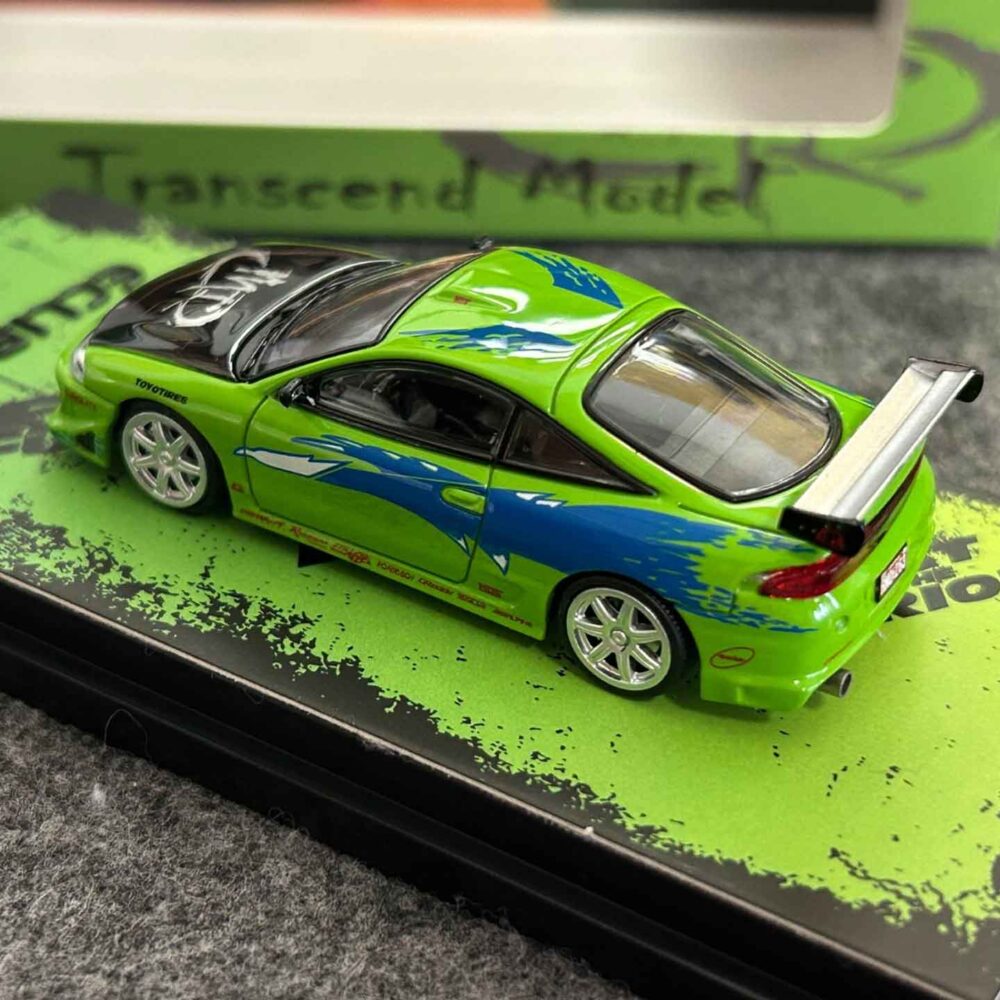 Transcend 1:64 Mitsubishi Eclipse GS 1995 Green FNF diecast model car