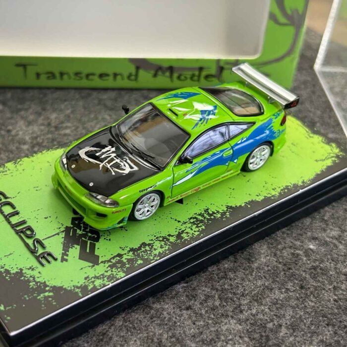 Transcend 1:64 Mitsubishi Eclipse GS 1995 Green FNF diecast model car