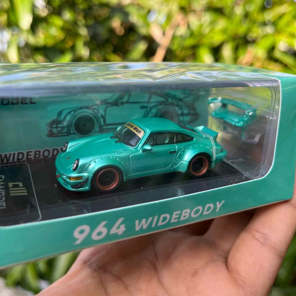 CM Model Porsche RWB 964 Wide Body Metallic Green 1:64 diecast