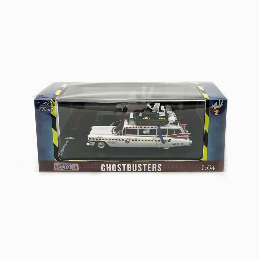 Modèle Réduit 1/64 Cadillac Ghostbusters ECTO-1A - Miniature YS - Neuf