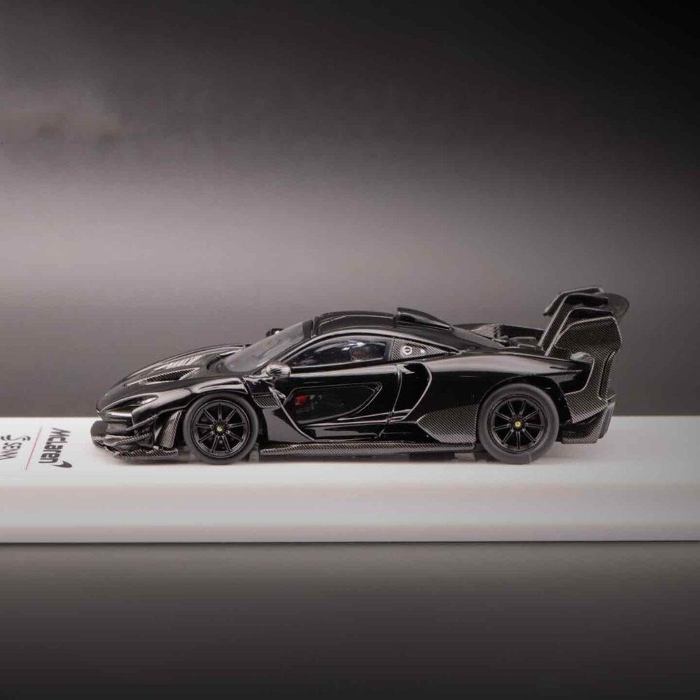 CM Model 1/64 McLaren Senna GTR Black Limited Edition Diecast Car