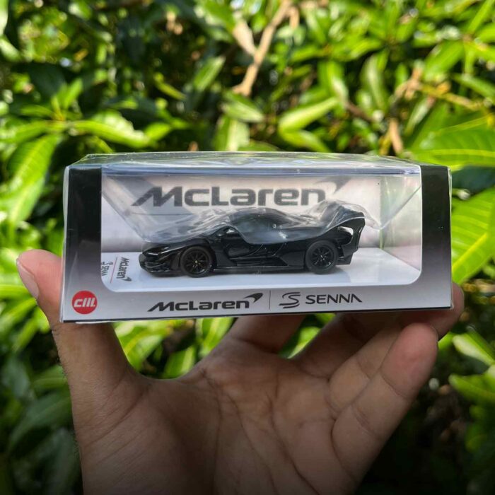 CM Model 1/64 McLaren Senna GTR Black Limited Edition Diecast Car