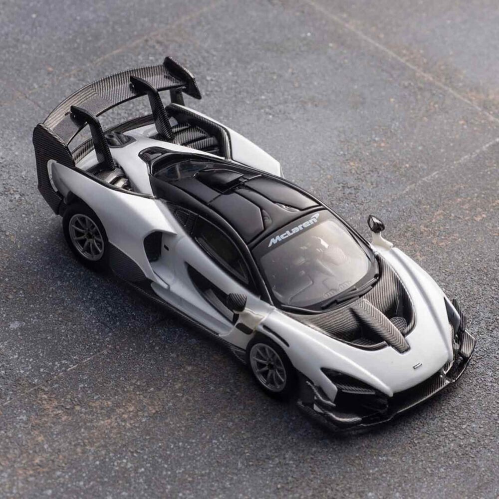 CM Model McLaren Senna GTR 1/64 Black Limited Edition Collectible