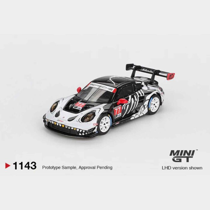 Skeleton Rexy MiniGT 2025 Petit Le Mans 1:64 Diecast Model Front View