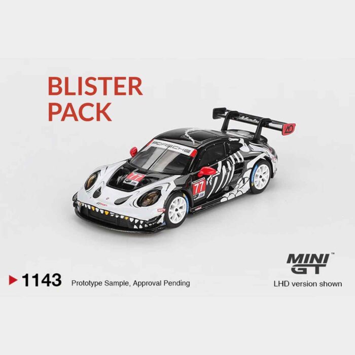 Skeleton Rexy MiniGT 2025 Petit Le Mans 1:64 Diecast Model Front View