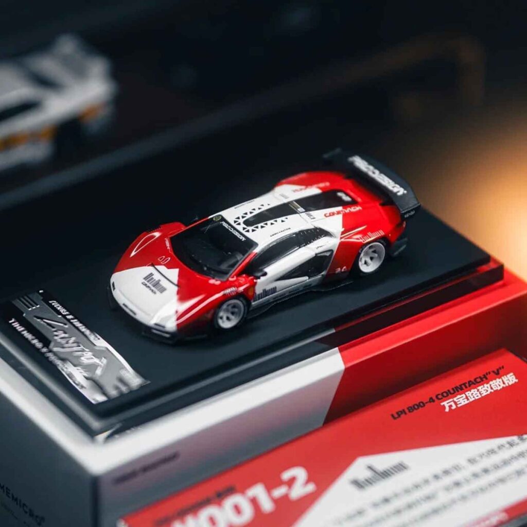 TIME MICRO × PSC DESIGN 1:64 Countach “V” Marlboro Livery