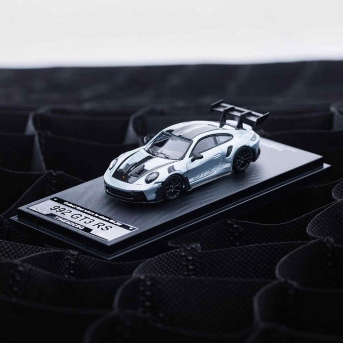 TIMEMICRO 1:64 Porsche 992 GT3 RS Glacier Blue Diecast Model Car