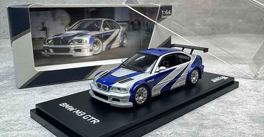 Almost Real AR Box 1:64 BMW E46 M3 GTR Need For Speed Diecast Model Car