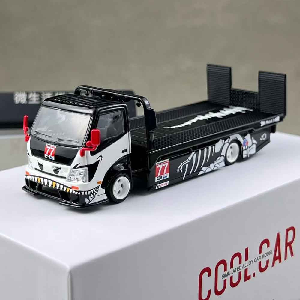 Cool Cars 1:64 H300 Flatbed Transport Trailer Skeleton Dragon No. 77 diecast model