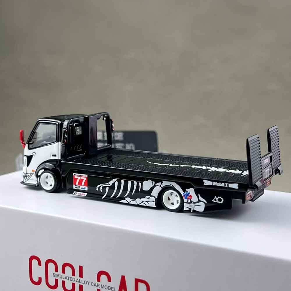 Cool Cars 1:64 H300 Flatbed Transport Trailer Skeleton Dragon No. 77 diecast model