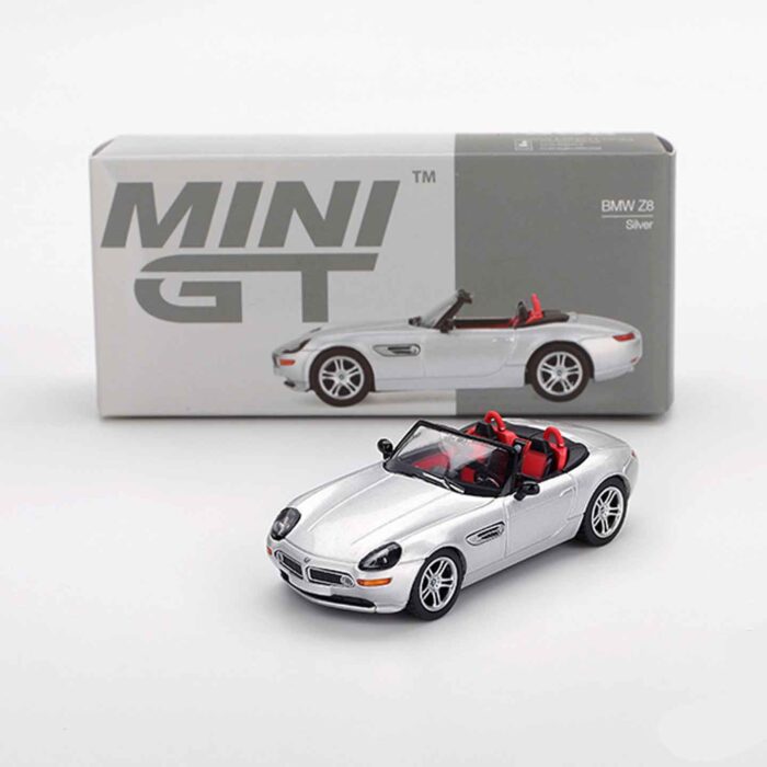 Mini GT BMW Z8 Silver diecast car model 1:64 scale