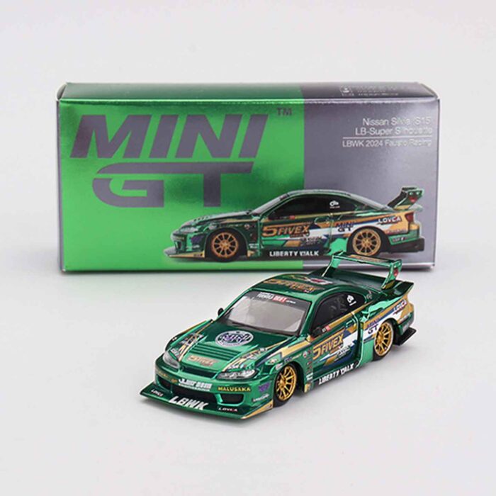 Mini GT Nissan Silvia S15 LB-Super Silhouette diecast car model