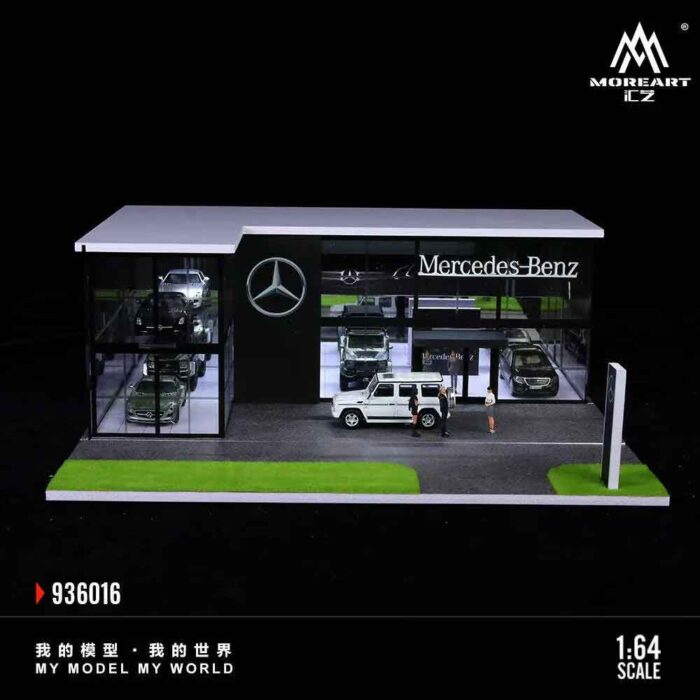 Mercedes showroom diorama 1:64 Moreart two story model MO936016