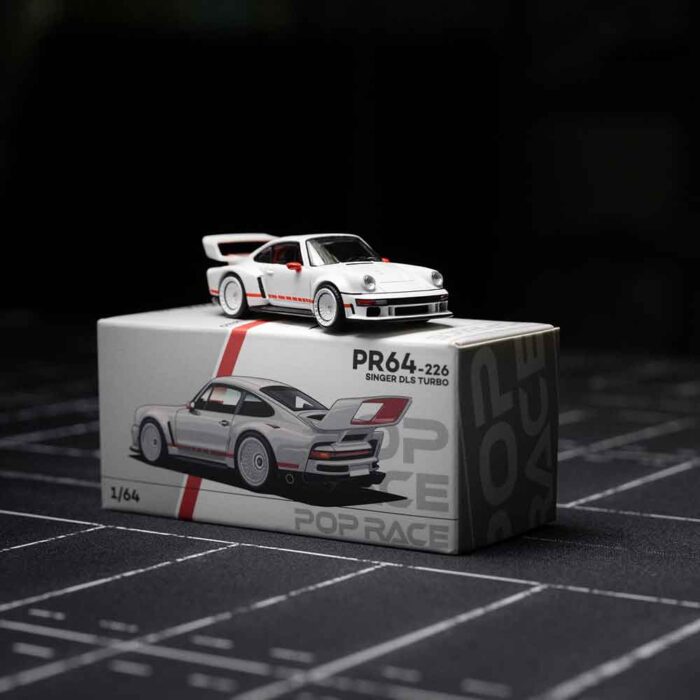 Singer DLS Turbo 1:64 Pop Race white diecast model