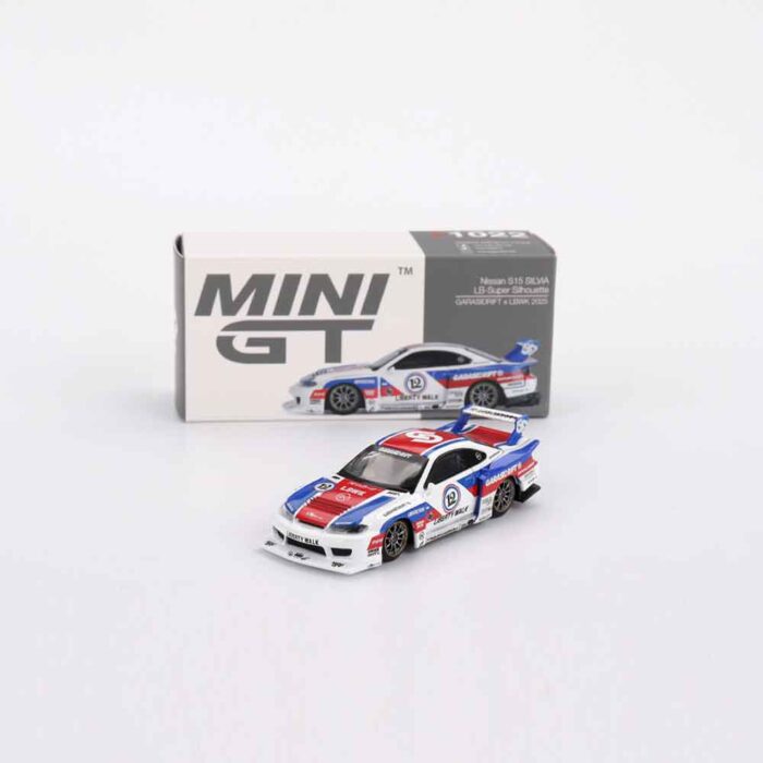 MINI GT Nissan LB-Super Silhouette S15 Silvia GARASIDRIFT x LBWK 2025 1:64 scale diecast model