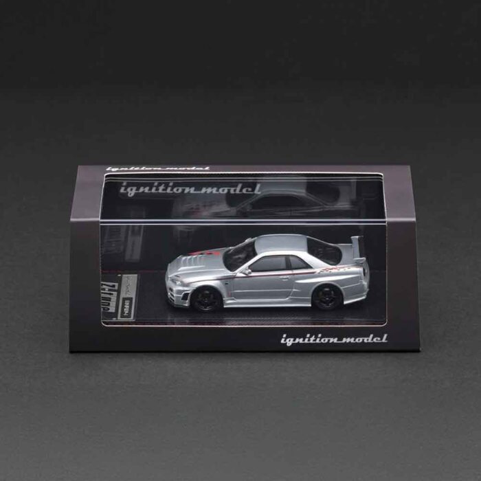 Ignition Model 1/64 Nissan Skyline Nismo R34 GT-R Z-tune Silver IG3840 Diecast Model